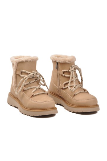 Bej Polarlı Çocuk Bot Lina F