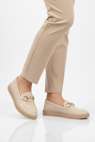 Bej Suni Deri Kadın Babet B-02 Z