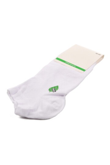 Beyaz Bambu Unisex Çorap