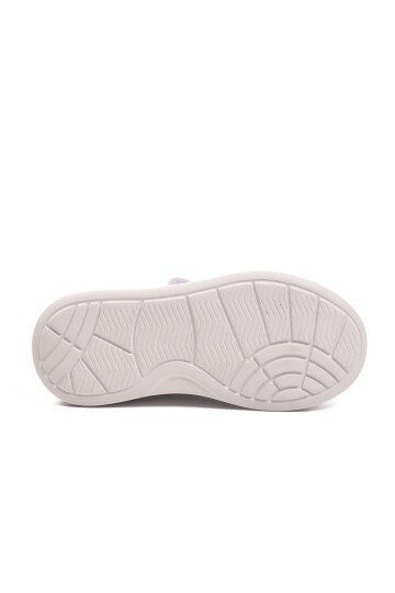 Beyaz Rugan Simli Çocuk Spor Ayakkabı 2540-26K P