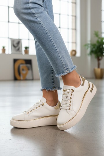 Beyaz Kadın Sneaker Lady 029 Z