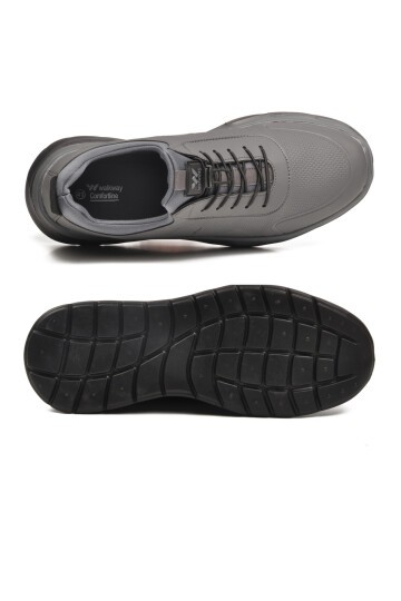 Füme Lastik Bağcıklı Comfort Taban Hafif Erkek Spor Ayakkabı Kaif 2323 M