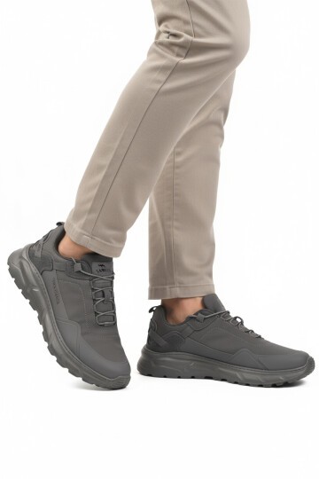 Füme Tekstil Lastik Bağcıklı Erkek Spor Ayakkabı Rainy M