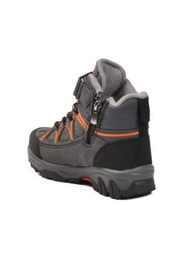 Füme-Turuncu İçi Polarlı Çocuk Outdoor Bot Ruffon 2301 P