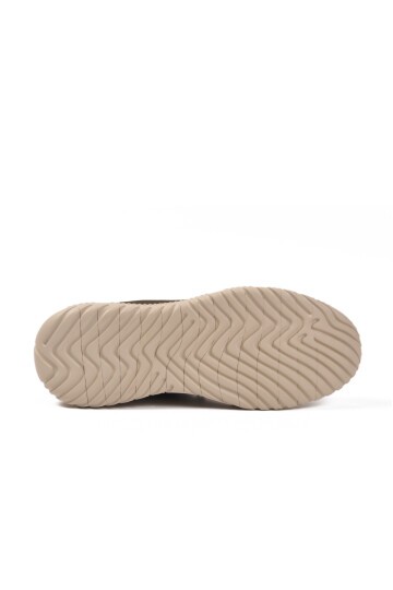 Haki Hakiki Deri Lastik Bağcıklı Memory Foarm Erkek Günlük Ayakkabı 152-22487 M