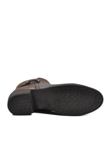 Kahve Nubuk Fermuarlı Kadın Bot 547820 Z