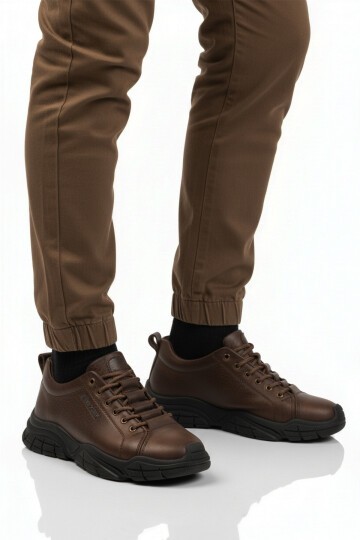 Kum Hakiki Deri Erkek Günlük Ayakkabı 260037 M