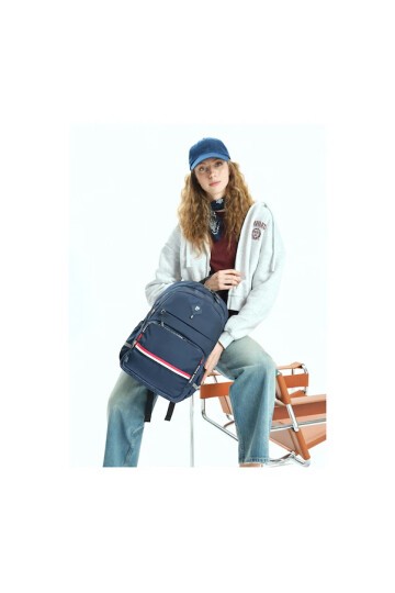 Lacivert Unisex Okul Çantası 07PCT18001-L