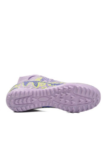 Lila-Mor Çoraplı Unisex Halı Saha Ayakkabısı Air 600 G