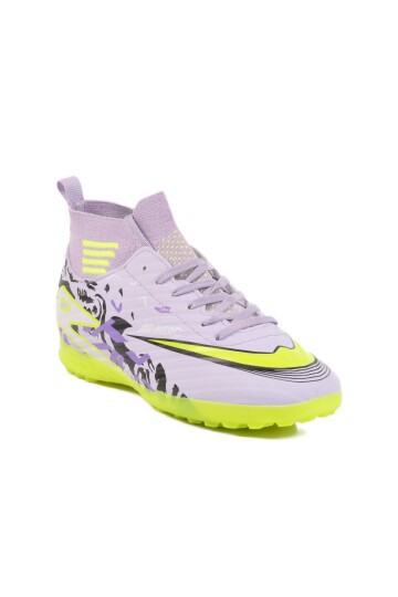 Lila Polyester Karışımlı Unisex Halı Saha Ayakkabısı Merc WJ-502 G