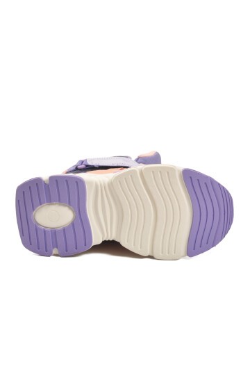 Mor-Pudra İçi Polarlı Bilek Boy Çocuk Bot 2087 F