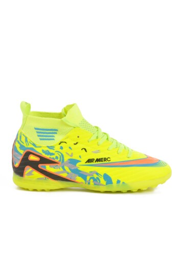 Neon Sarı Polyester Karışımlı Unisex Halı Saha Ayakkabısı Merc WJ-502 G