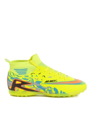 Neon Sarı Polyester Karışımlı Unisex Halı Saha Ayakkabısı Merc WJ-502 M
