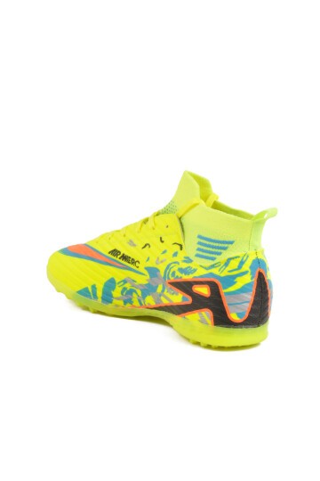 Neon Sarı Polyester Karışımlı Unisex Halı Saha Ayakkabısı Merc WJ-502 M