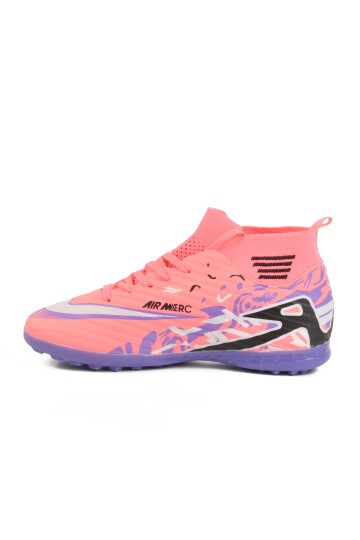 Pembe Polyester Karışımlı Unisex Halı Saha Ayakkabısı Merc WJ-502 G