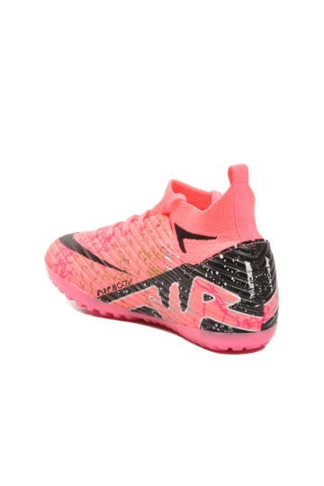 Pembe-Siyah Çoraplı Çocuk Halı Saha Ayakkabısı Air 600 F