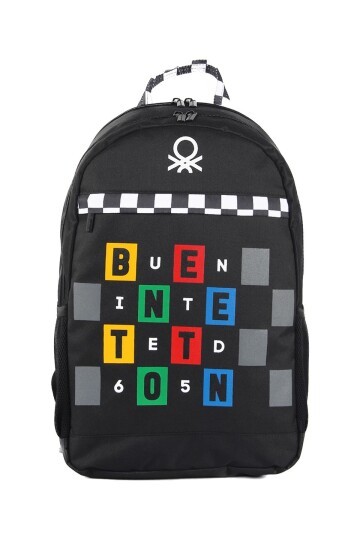 Siyah-Beyaz Unisex Okul Çantası 03759