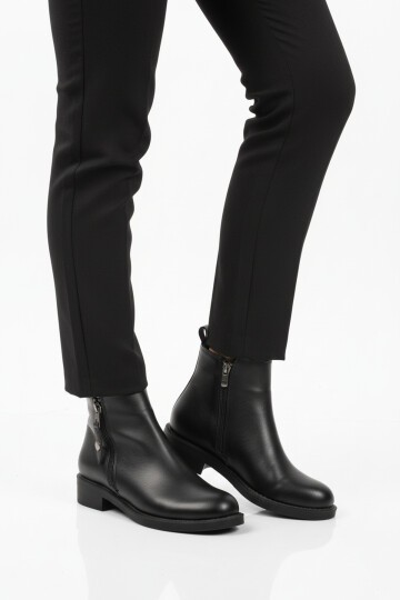 Siyah Cilt İçi Polarlı Kadın Bot 224581 Z