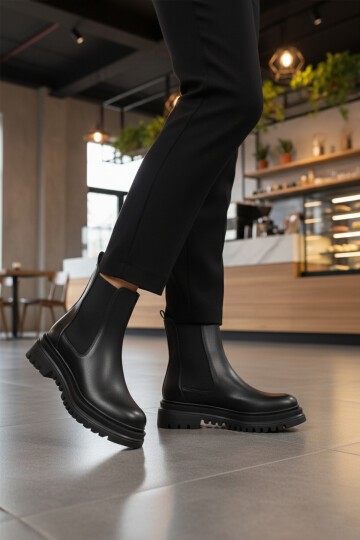 Siyah Cilt Kadın Bot 473093 Z