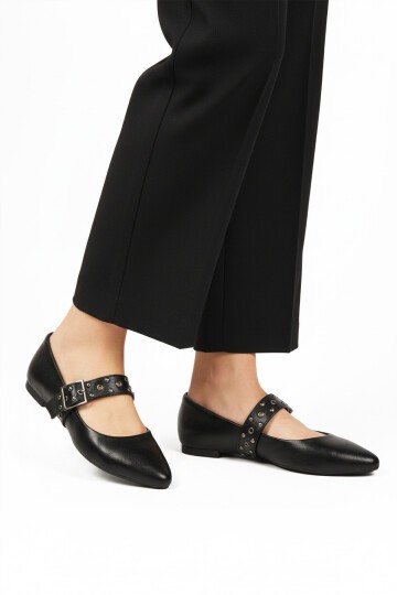 Siyah Cilt Hafif Kadın Günlük Ayakkabı 209166 Z