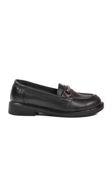 Siyah Cilt Kadın Günlük Ayakkabı 572441 Z