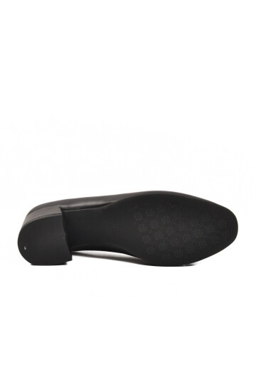 Siyah Cilt Kadın Topuklu Ayakkabı 519081 Z