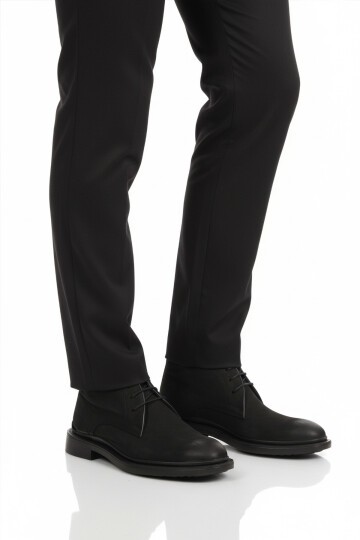 Siyah Hakiki Deri Erkek Bot AG1188-1013 M