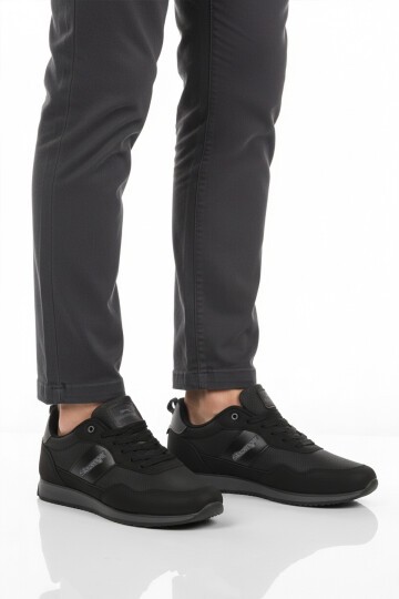 Siyah-Füme Bağcıklı Erkek Spor Ayakkabı Offense M