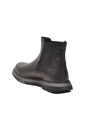 Siyah Hakiki Deri Erkek Bot 2K1234-767 M