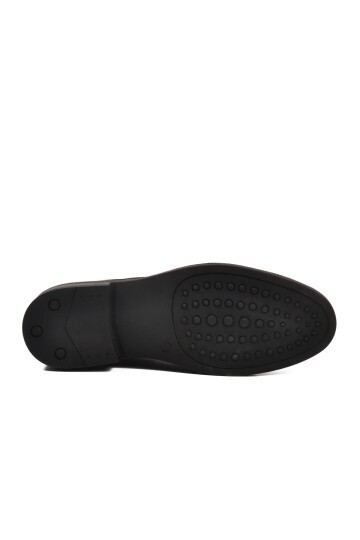 Siyah Hakiki Deri Erkek Günlük Ayakkabı 623 M