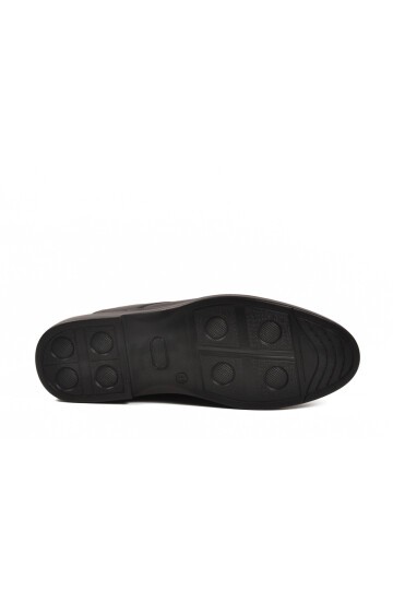 Siyah Hakiki Deri Erkek Günlük Ayakkabı DSN 2026 M