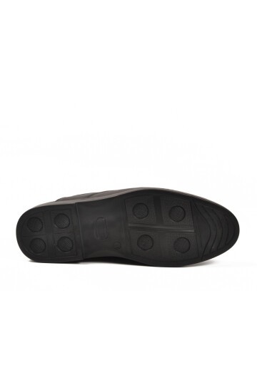 Siyah Hakiki Deri Erkek Günlük Ayakkabı DSN 2029 M