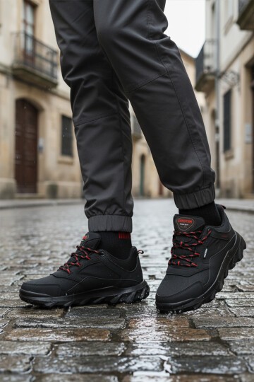 Siyah-Kırmızı Erkek Outdoor Ayakkabı M7201 M