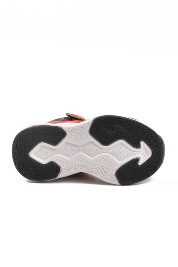 Siyah-Kırmızı Cırtlı Çocuk Spor Ayakkabı 161-T5411102 P