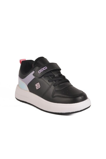 Siyah-Lila-Pembe Hafif Çocuk Spor Ayakkabı 1603 F