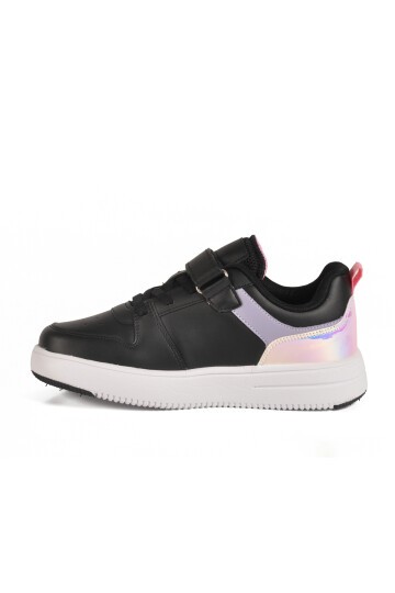 Siyah-Lila-Pembe Hafif Çocuk Spor Ayakkabı 1603 F