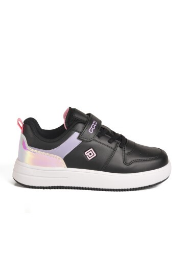 Siyah-Lila-Pembe Hafif Çocuk Spor Ayakkabı 1603 F
