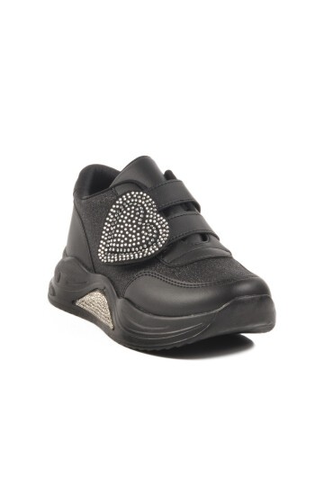 Siyah Simli Çocuk Sneaker 7021086 F
