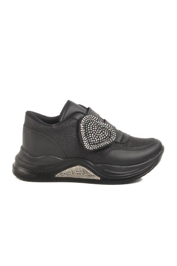 Siyah Simli Çocuk Sneaker 7021086 F