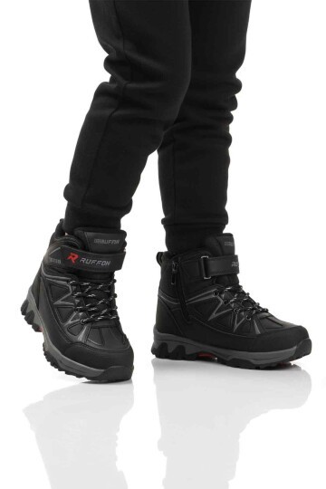 Siyah Cırtlı Çocuk Outdoor Bot 2301 F