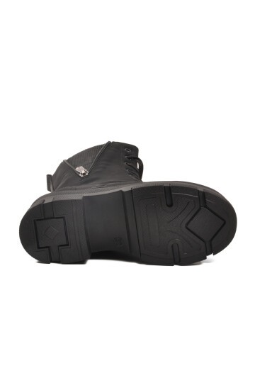 Siyah İçi Polarlı Çocuk Bot G-1001 F ( Fermuarlıi )