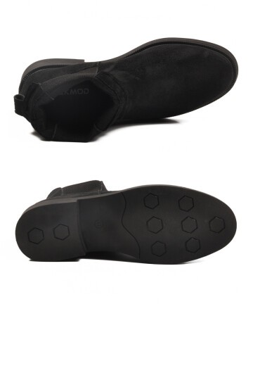 Siyah Süet Hafif Kadın Bot 284097 Z