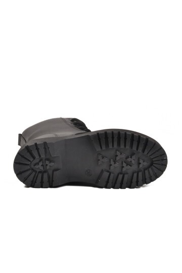 Siyah İçi Polarlı Fermuarlı Çocuk Bot Dale 05 F