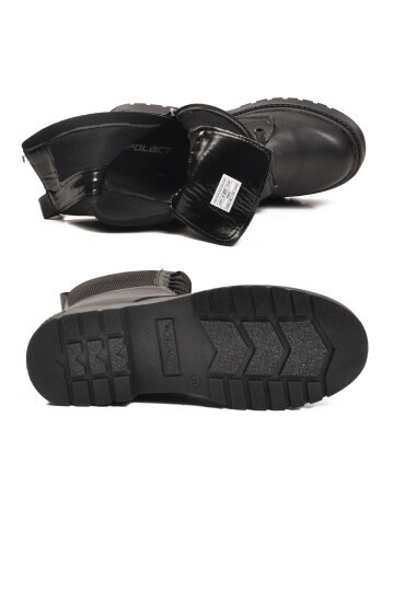 Siyah İçi Polarlı Kadın Bot 23002 Z