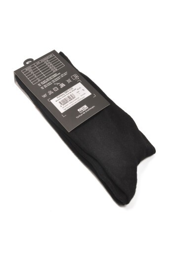 Siyah Tekstil Unisex Çorap BMB-2182 Bambu Uzun Çorap