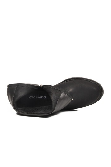 Siyah Zümrüt İçi Polarlı Kadın Bot 636182 Z