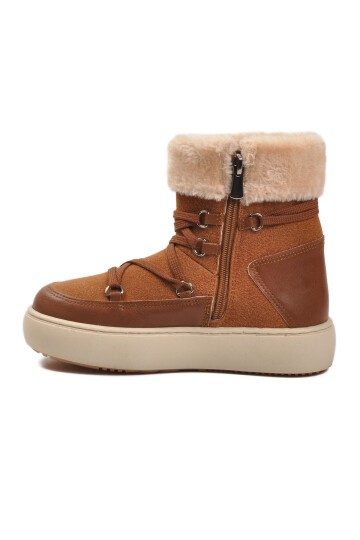 Taba Fermuarlı İçi Polarlı Çocuk Bot Selis F