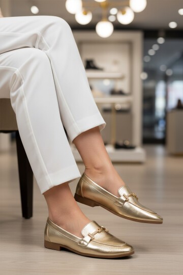 Altın Hafif Kadın Babet 572478 Z