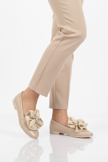 Bej Kurdela Detaylı Kadın Babet 572485 Z