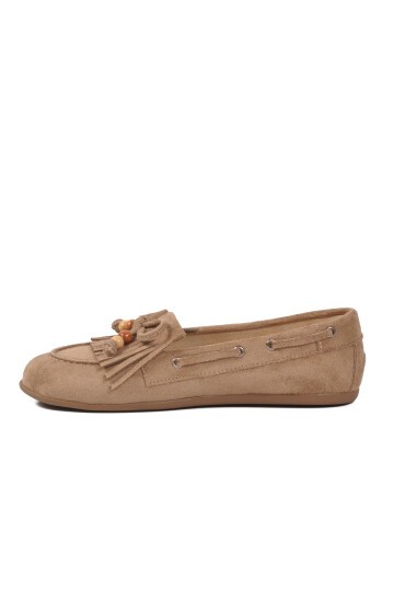 Bej Süet Kadın Babet 572488 Z